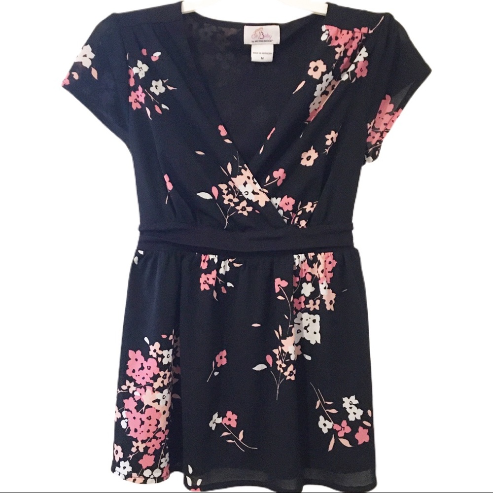 Oh Baby Motherhood Wrap Maternity Blouse Medium